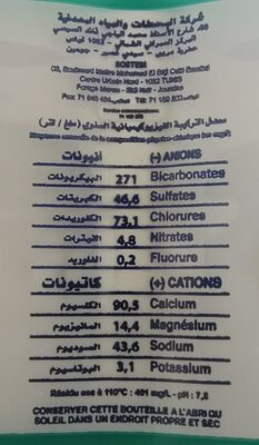 eau minérale naturelle - Ingrediënten - fr