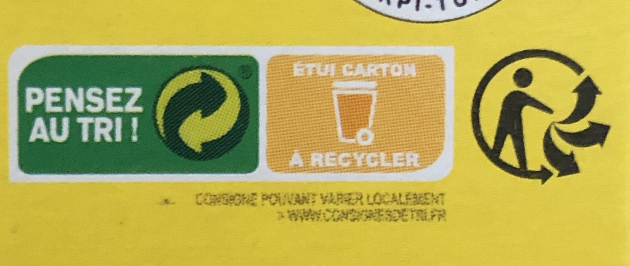 Harissa de la Tunisie - Instruction de recyclage et/ou informations d'emballage