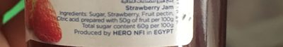 Hero Jams Strawberry - Ingredients - fr