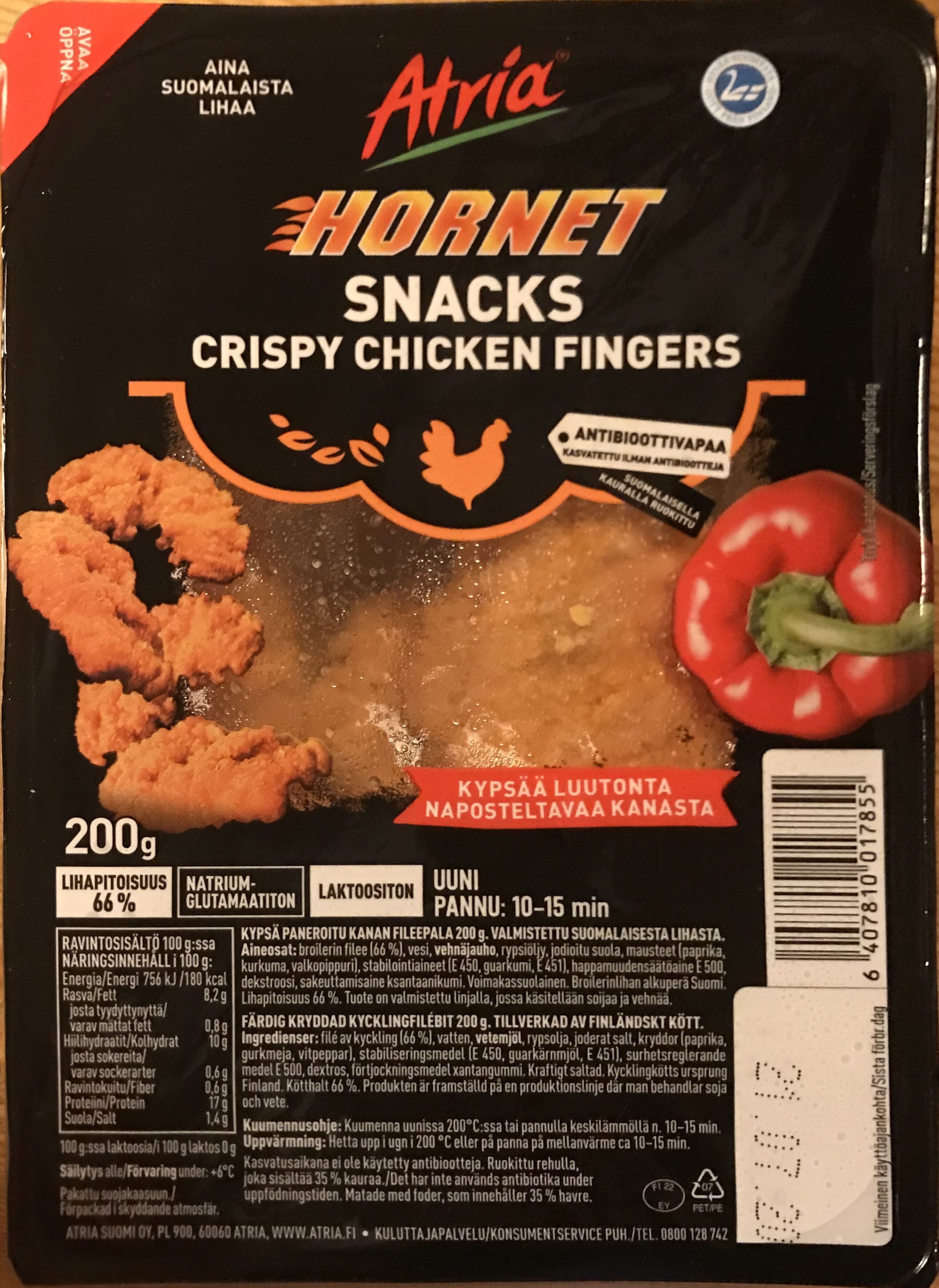 Hornet Snacks Crispy Chicken Fingers - Tuote