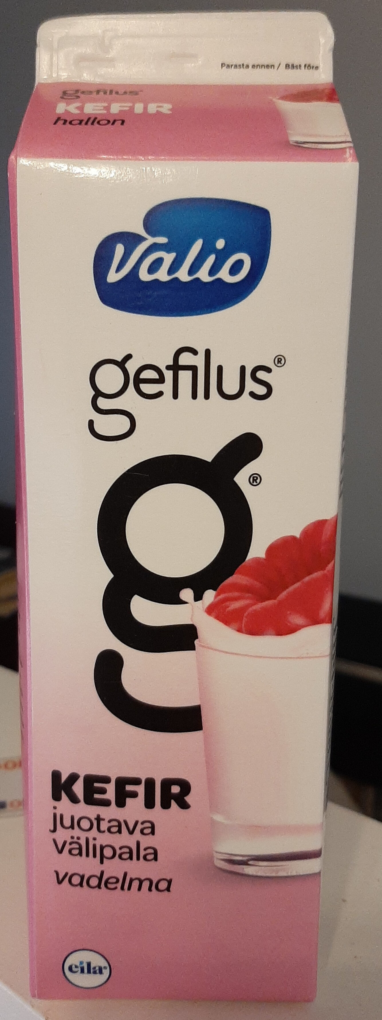 Gefilus Kefir juotava välipala vadelma - Produkt - fi