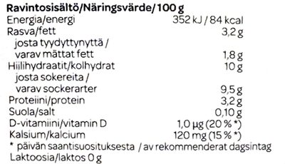 A+ mansikka-vadelma-jogurtti - Nutrition facts - fi