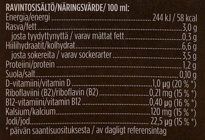 Oddlygood Barista Kaurajuoma - Tableau nutritionnel - fi