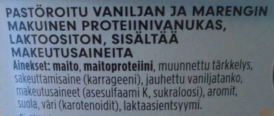 PROfeel proteiinivanukas vanilja-marenki - Ainesosat
