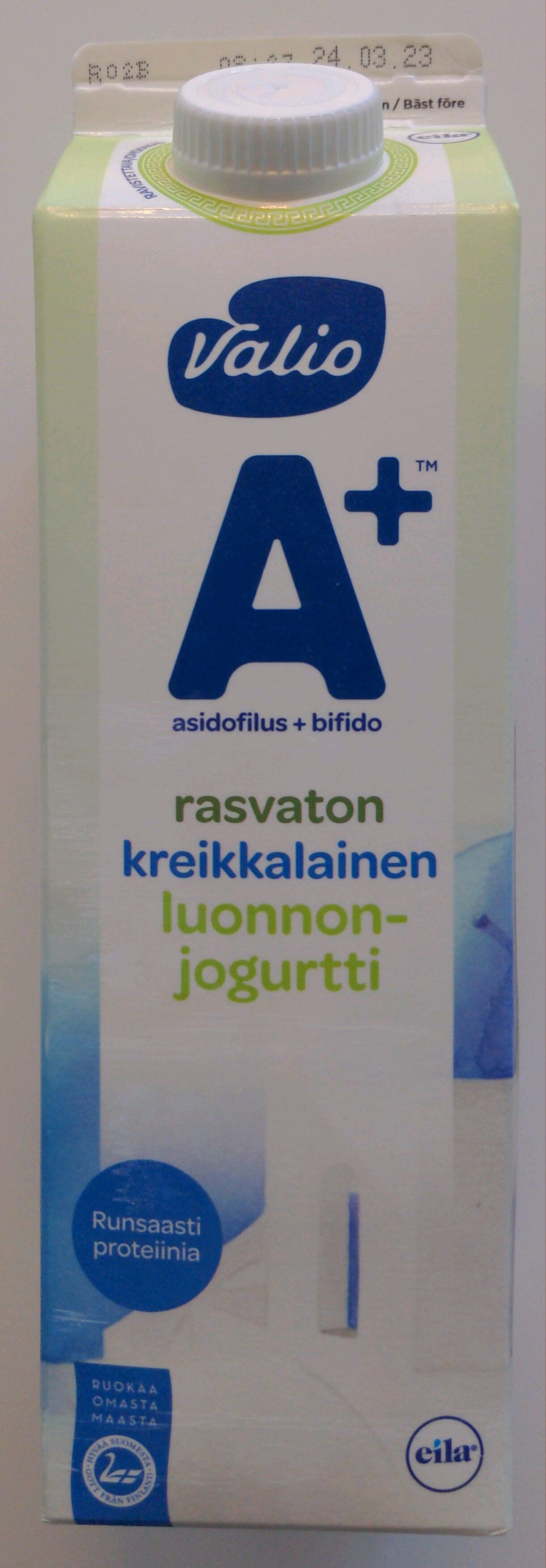 A+ rasvaton kreikkalainen luonnonjogurtti - Tuote