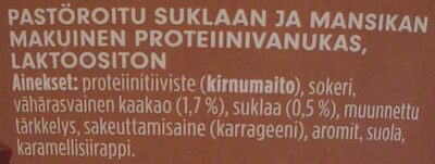 PROfeel proteiinivanukas suklaa-mansikka - Ingrédients - fi