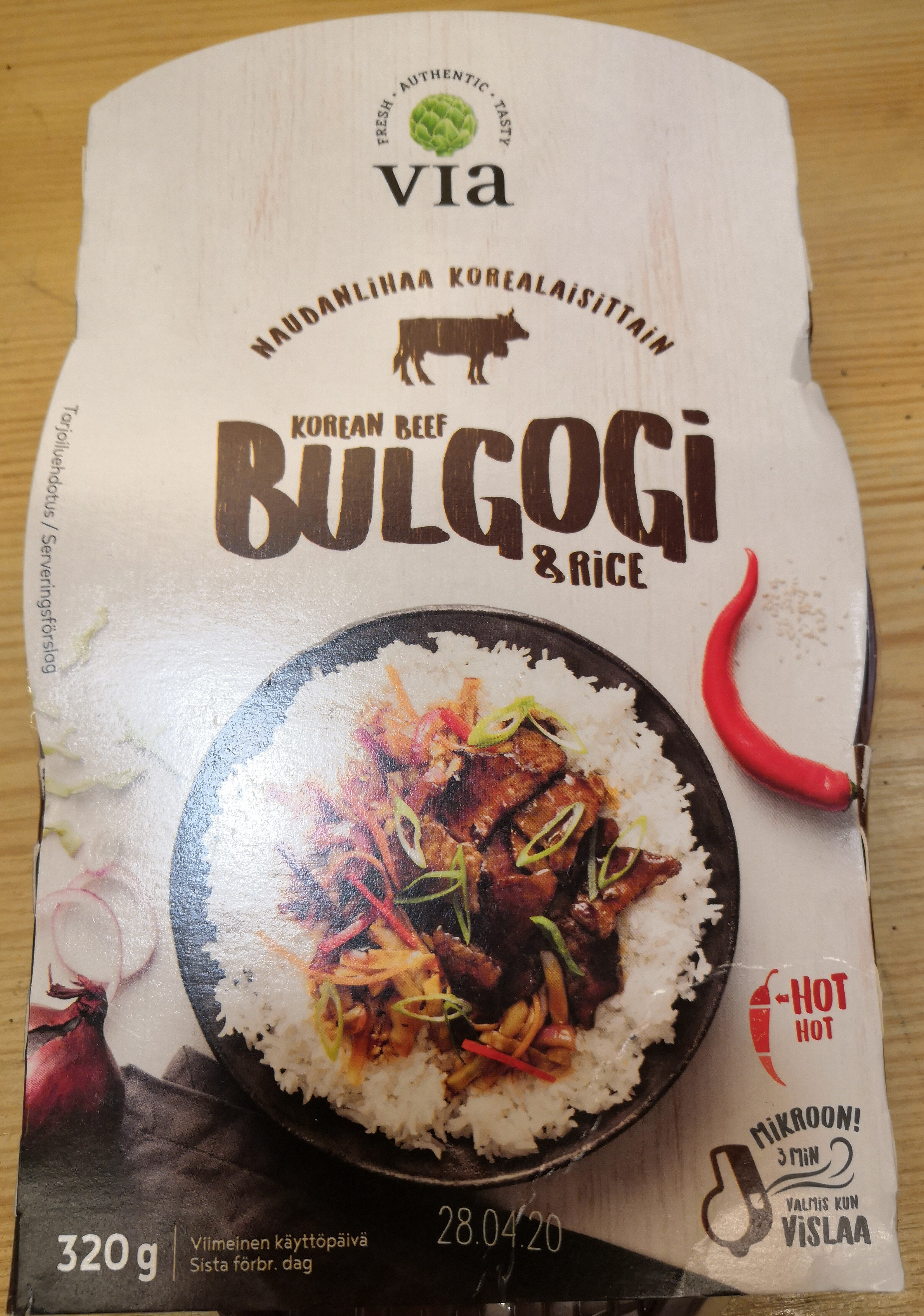 Bulgogi Korean beef & rice - Produkt - fi