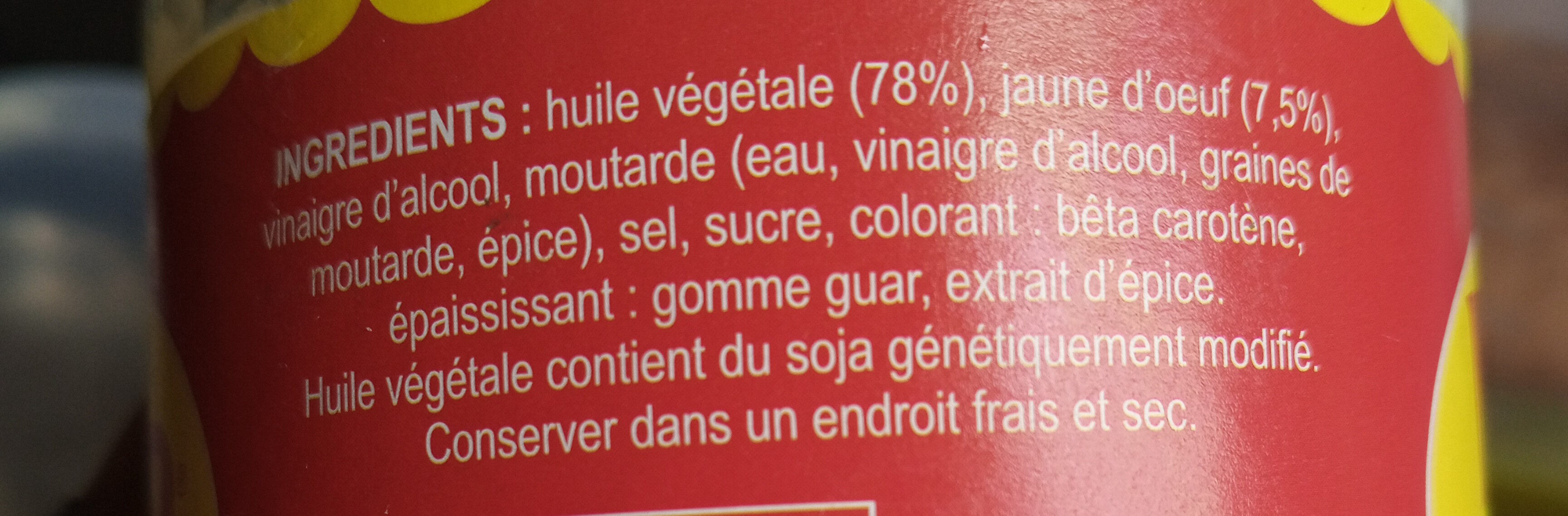 Mayonnaise - Ingredienti - fr