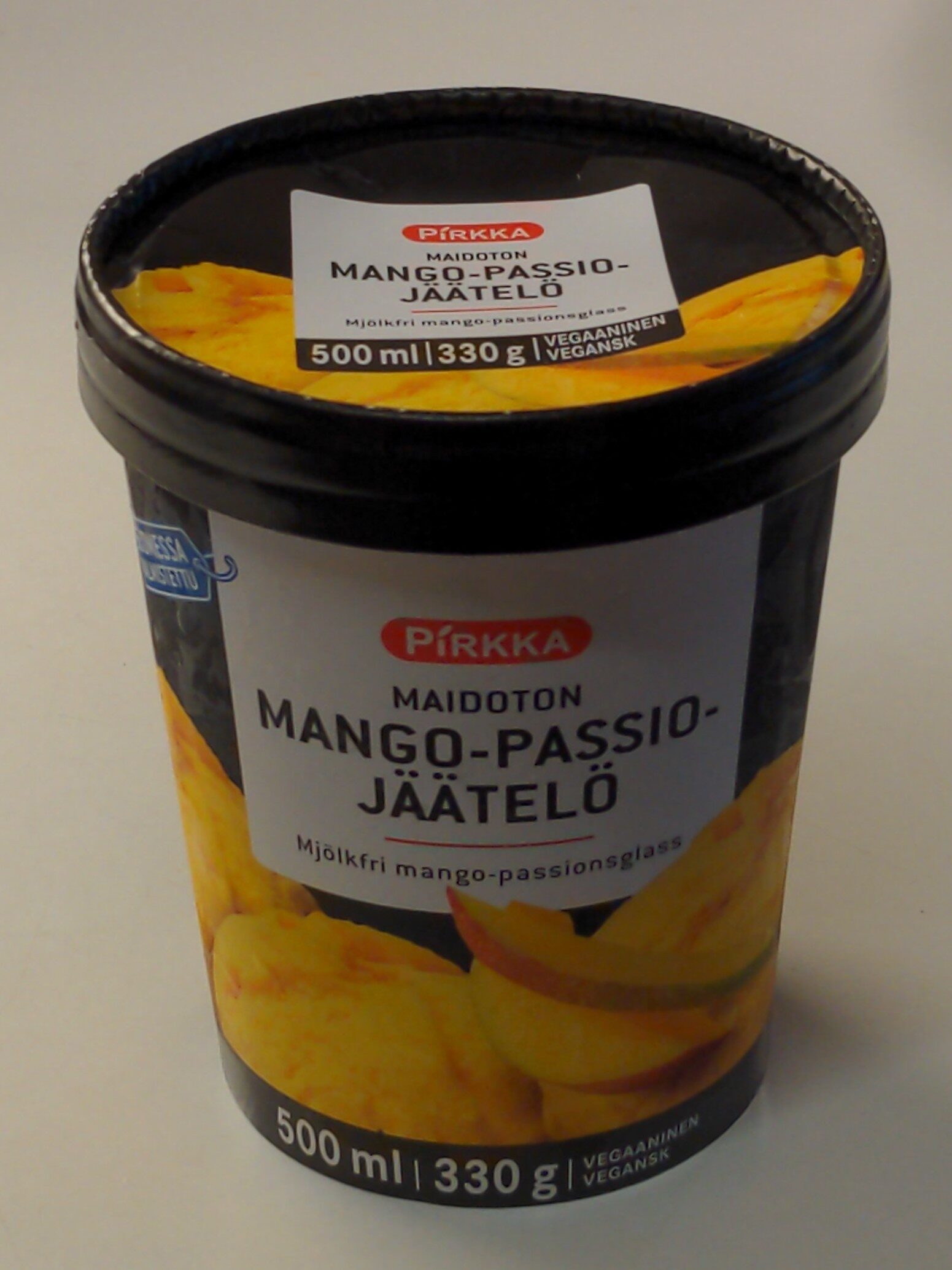 Maidoton mango-passiojäätelö - Tuote