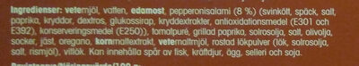 Salami kiviuunipizza - Ingredienser