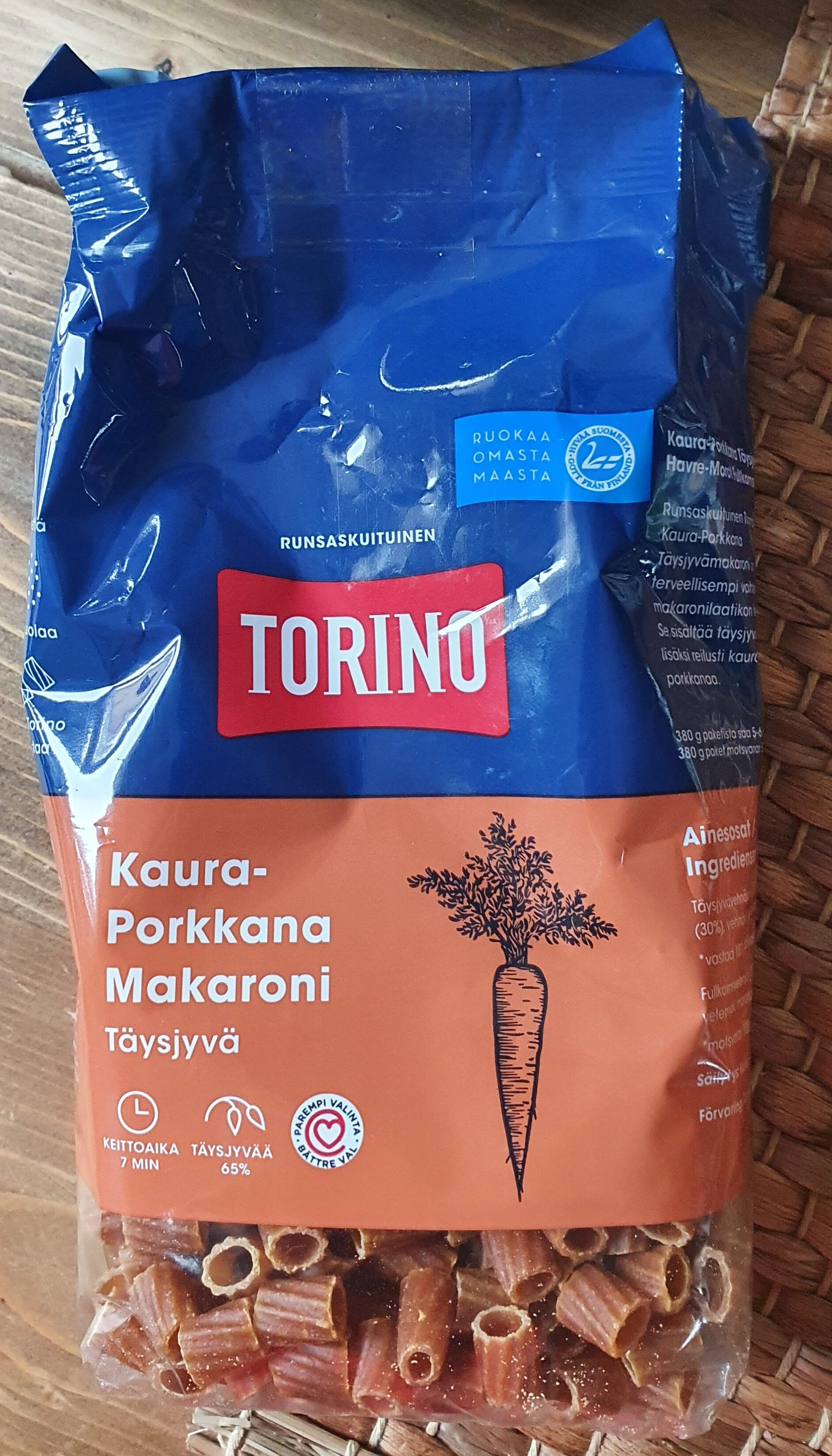 Kaura-porkkana makaroni - Tuote