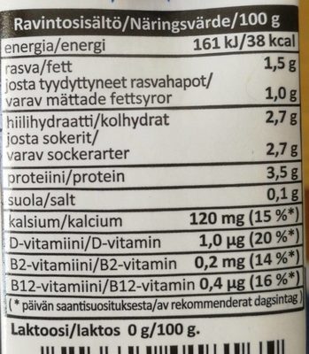 Kevyt maitojuoma - Nutrition facts - fi