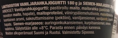 Arla Protein Jogurttikombo Vanilja - Ingredients - fi