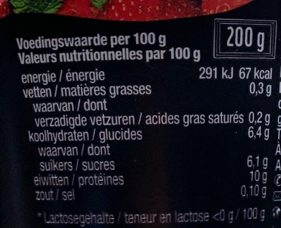 Protein strawberry - Voedingswaarden - fr