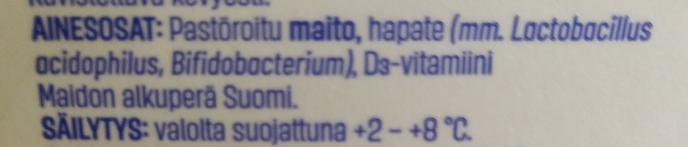 ab Piimä - Ingredients - fi
