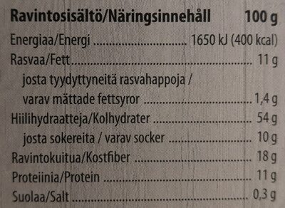 Omenatarhan Granola Omena-Kaneli - Ravintosisältö