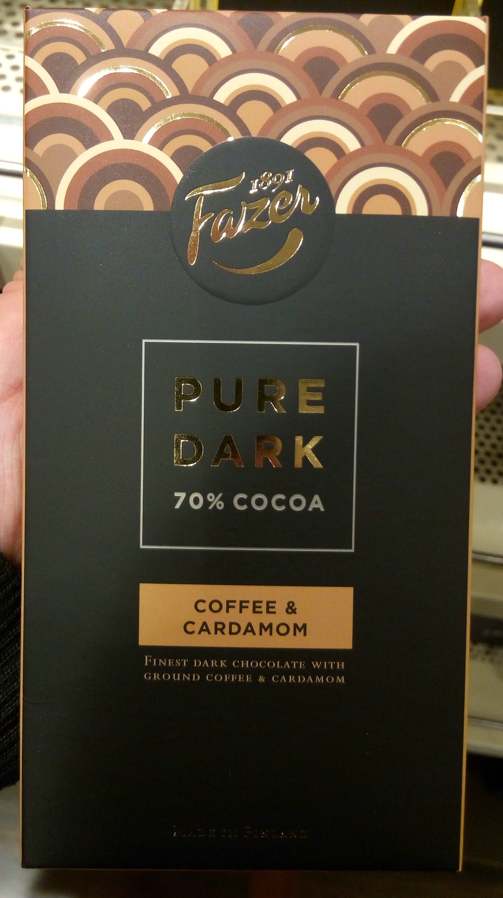 Pure Dark 70% Cocoa Coffee & Cardamon - Producte - fi
