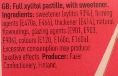Xylimax Moomin - Ingredients
