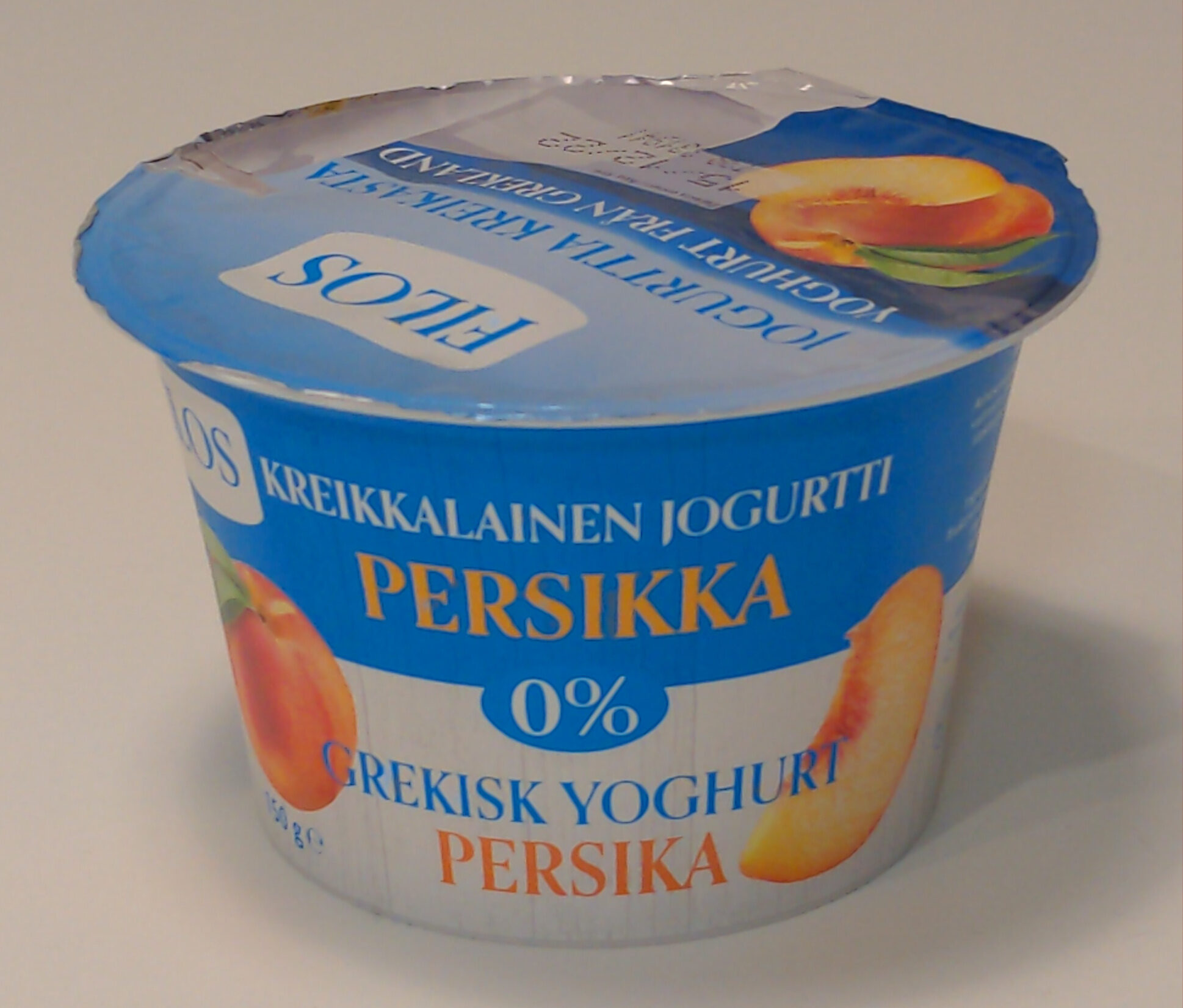 Kreikkalainen jogurtti persikka 0% - Product - fi