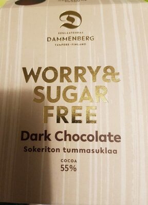 Worry & Sugar Free Dark Chocolate - Tuote