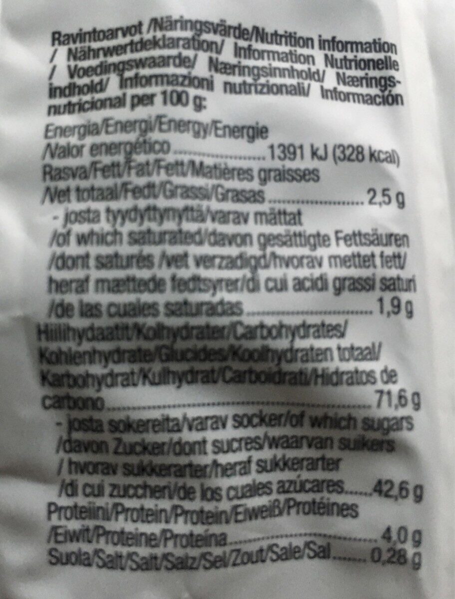 Organic Black Soft Licorice - Nutrition facts - fi