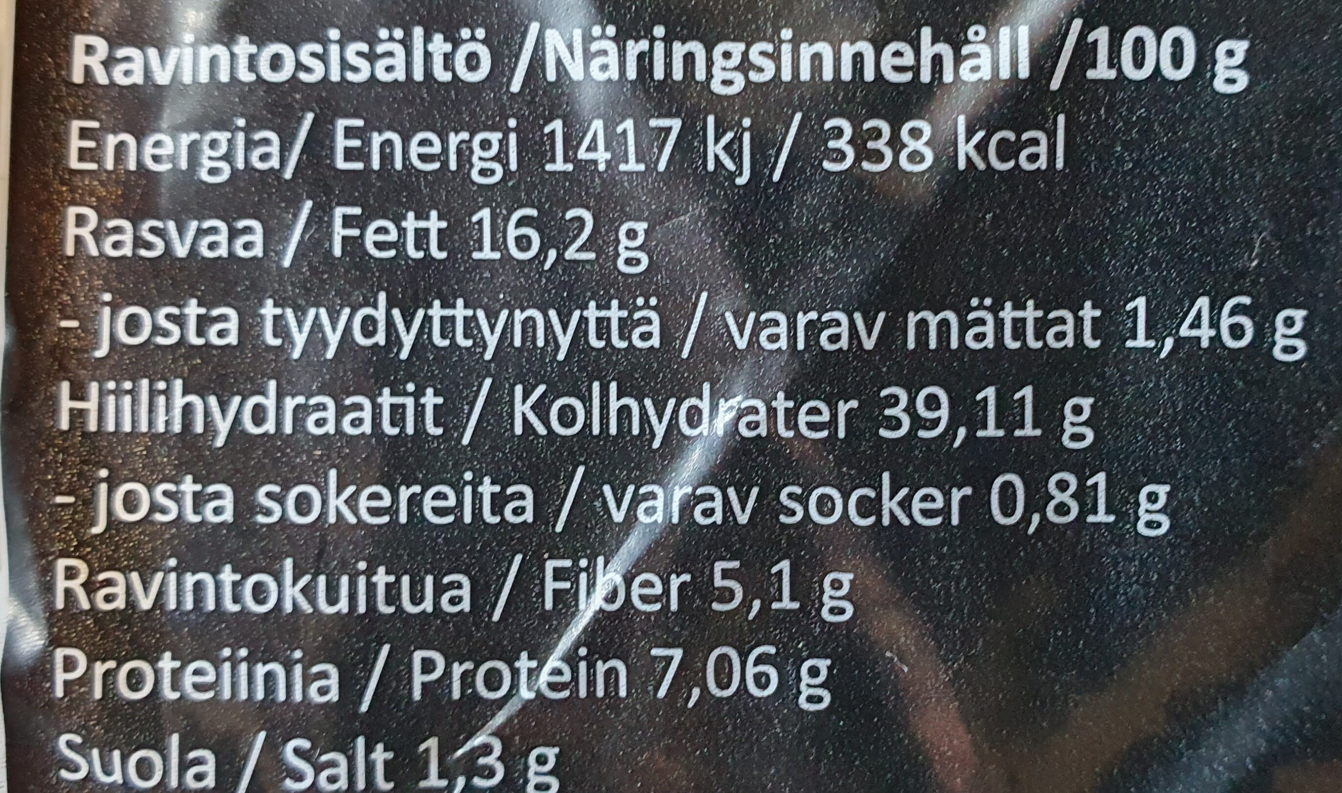 Rieska Näkkileipä - Ravintosisältö