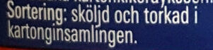 Dumle kermajäätelö - Recycling instructions and/or packaging information