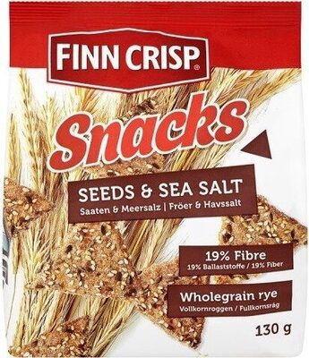 Finn Crisp Snacks Seeds & Sea Salt - Produkt - en