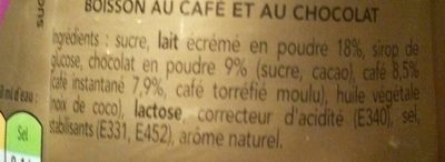 Café viennois - المكونات - fr