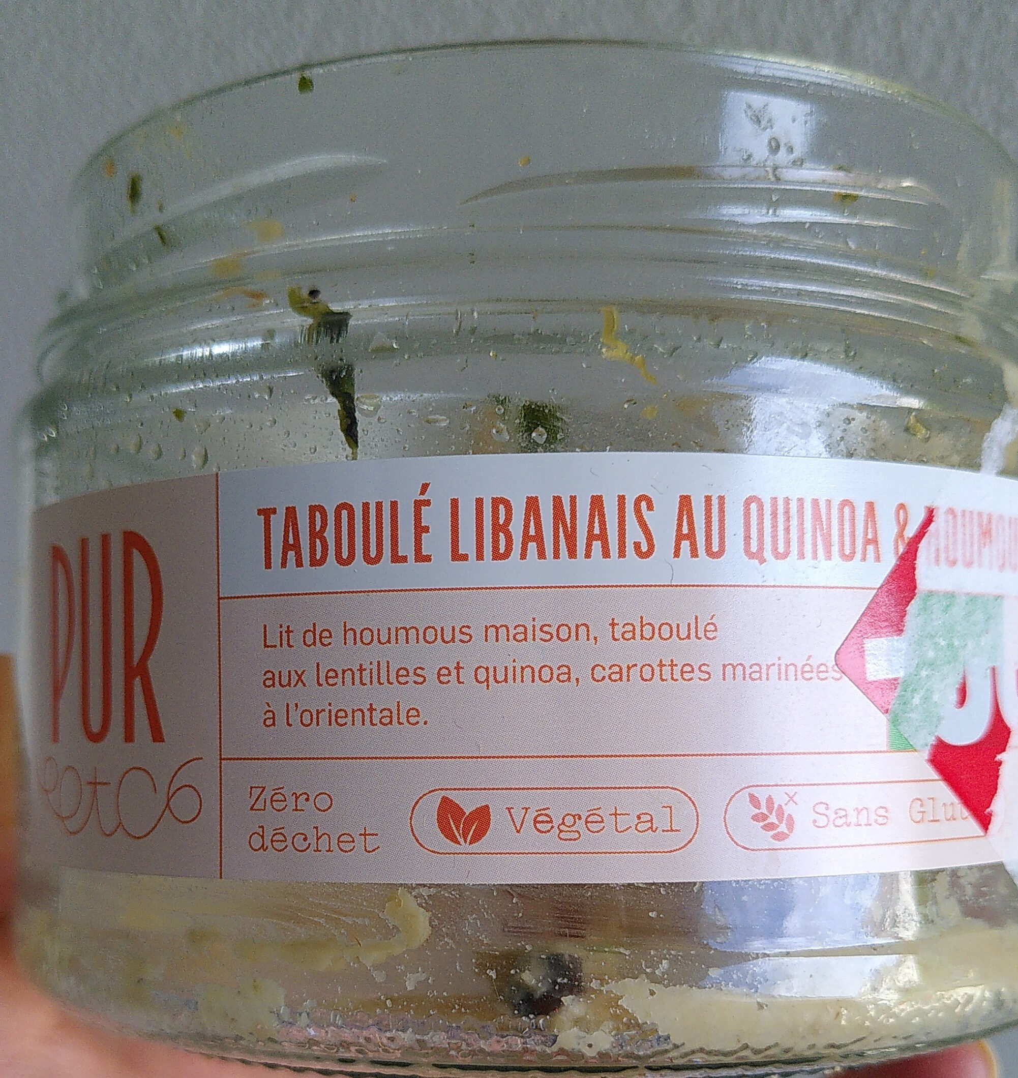 Taboulé Libanais au quinoa et houmous - Produkt - fr