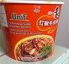 Unif bowl instant noodles artificial spicy beff flavor - Product