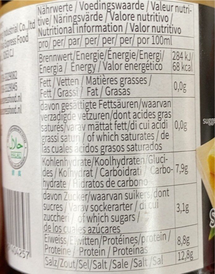 Soy Sauce - Nutrition facts