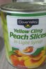 Yellow cling peach slices in light syrup - Product