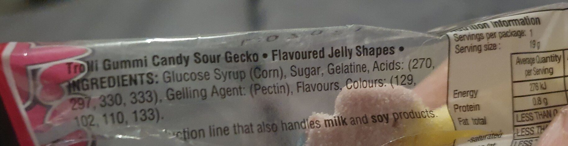 Sour gecko - Ingredients