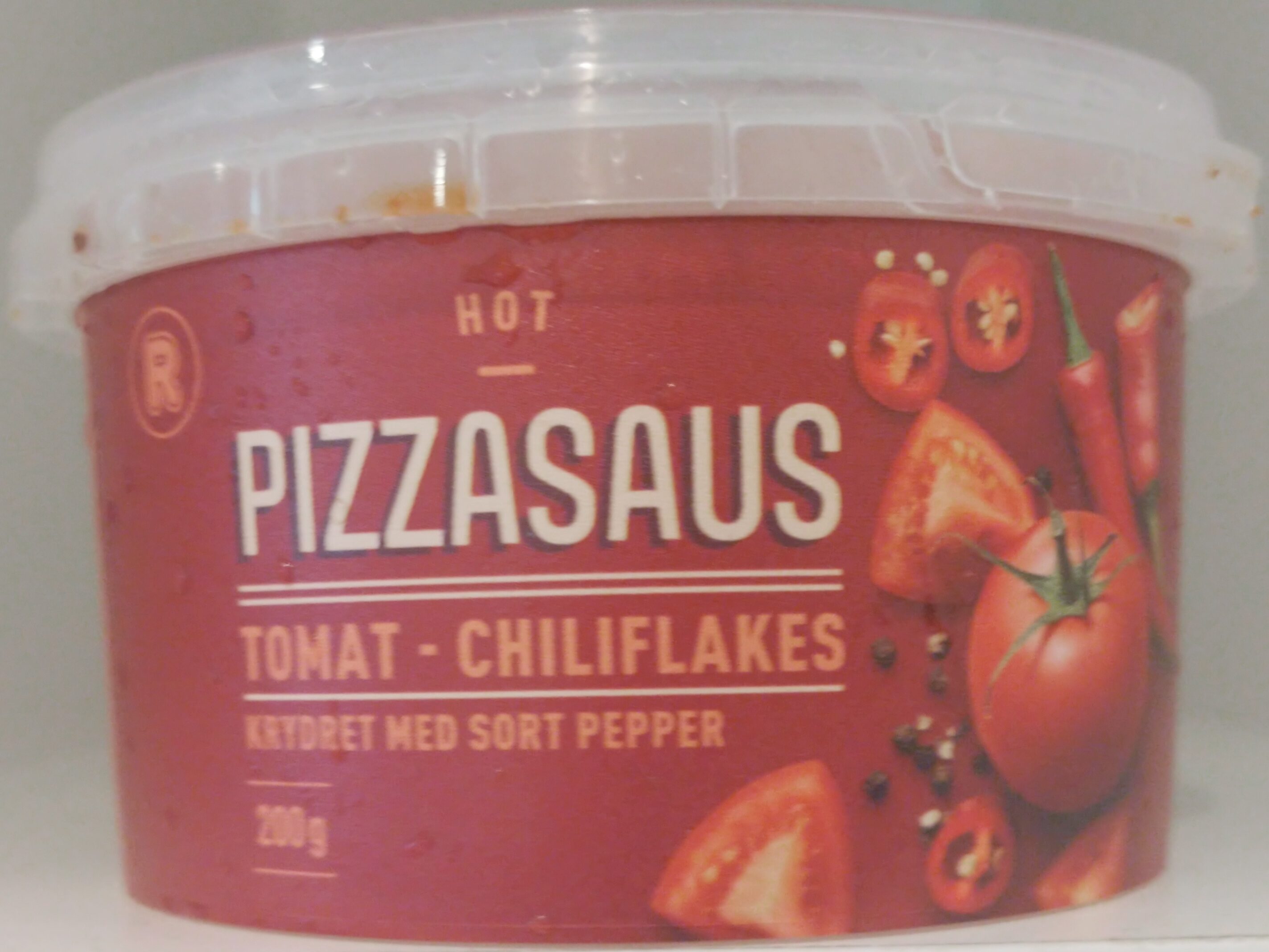 Pizzasaus Tomat - Chiliflakes krydret med sort pepper - Product - nb