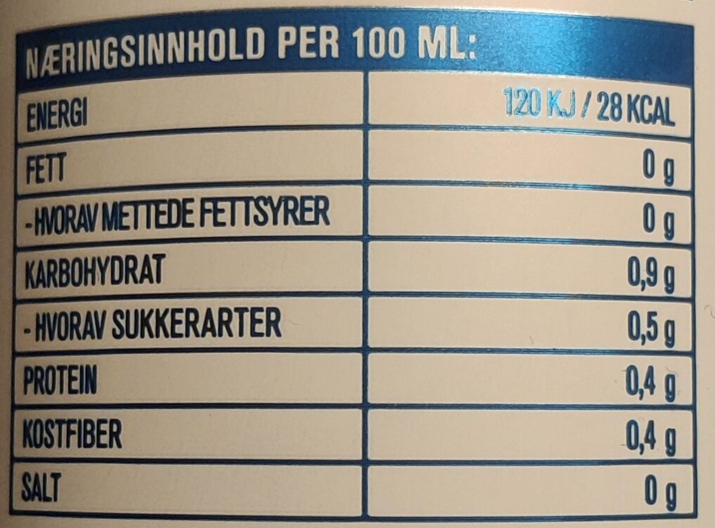 Isbjørn Lite, pilsner beer, 4,5% - Nutrition facts - nb