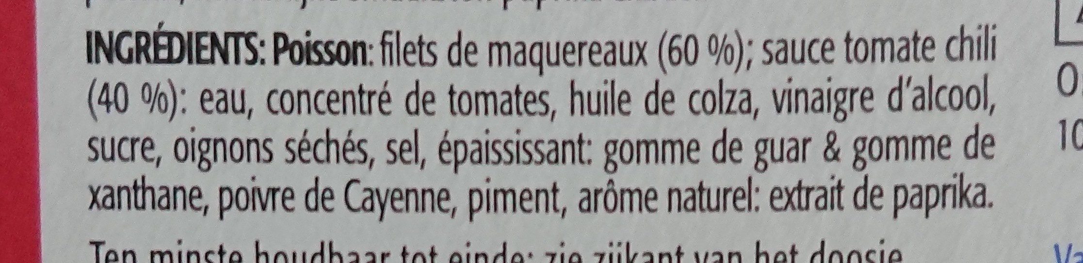 Maqureau - Ingredients - fr