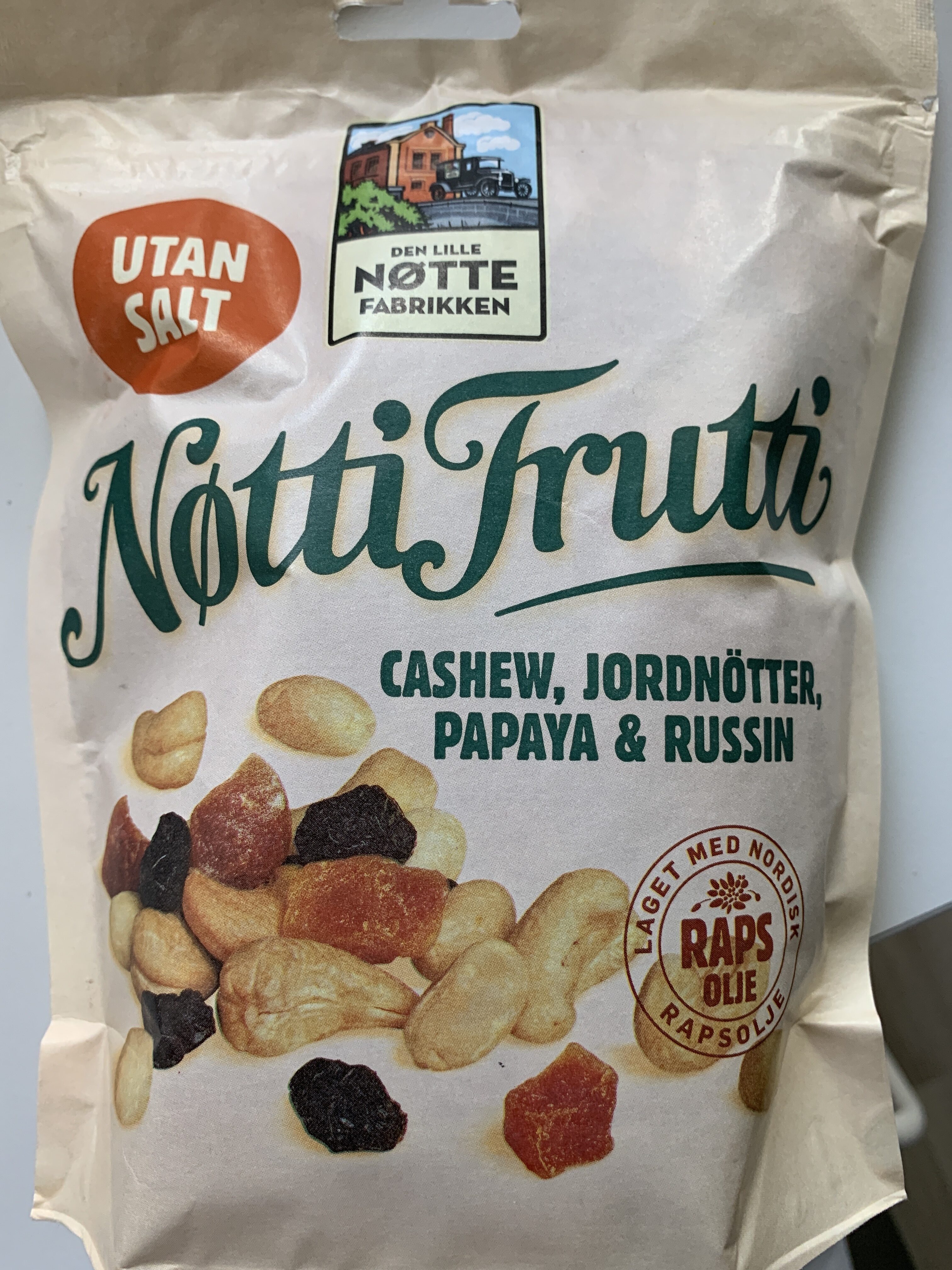 Notti Frutti utan salt - Produkt