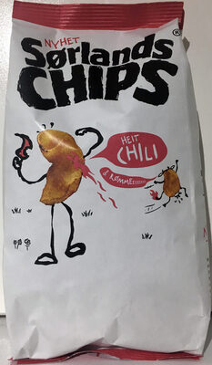 Sørlands Chips Het Chili og Rømme - Produit - nb