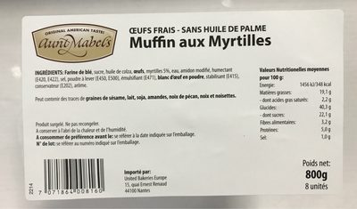 Muffin aux myrtilles - Produit