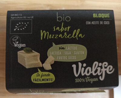Bio sabor mozzarella (bloque con aceite de coco) - Product - es
