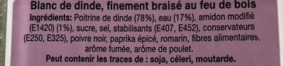Chiffonnade Blanc Dinde - Ingredients - fr