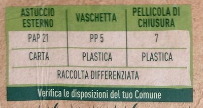 Straccetti di soia grigliati - Instruction de recyclage et/ou informations d'emballage - it