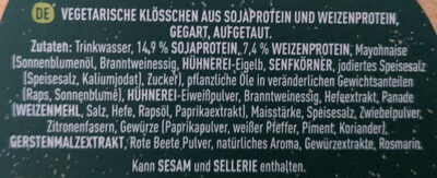 Vegetarische Klösschen - Ingredients - de