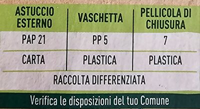 Cotoletta sottile di soia e frumento - Instruction de recyclage et/ou informations d'emballage