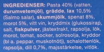 Coop Dagens pasta med Lax & Dill - Ingredienser