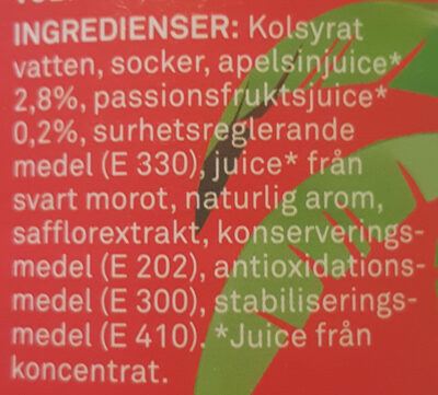 Orange Tropic - Ingredienser