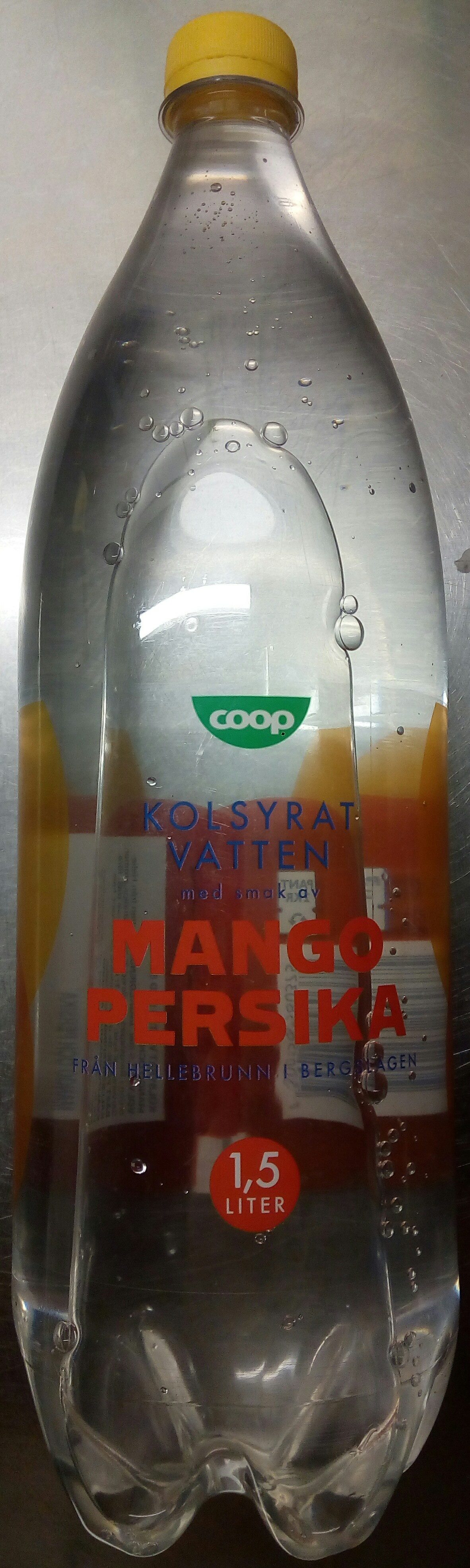 Coop Kolsyrat vatten med smak av Mango och Persika - Produit - sv