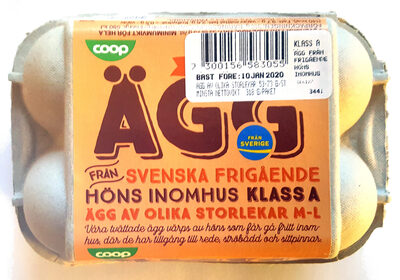 Ägg från svenska frigående höns inomhus - Produkt