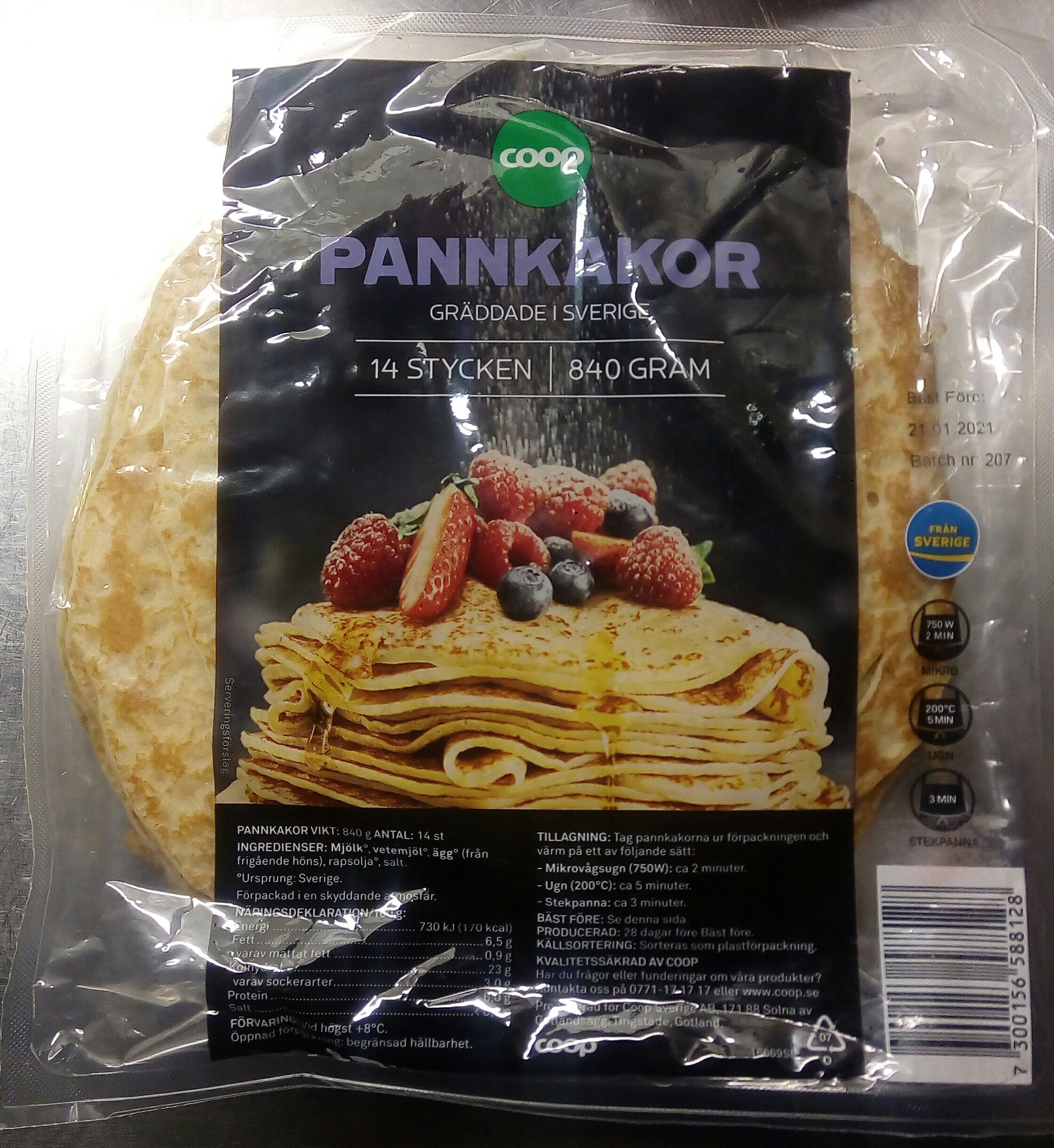 Coop Pannkakor - Produkt